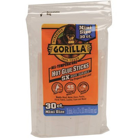 Gorilla 4 in. Mini Hot Glue Sticks (30-Count)