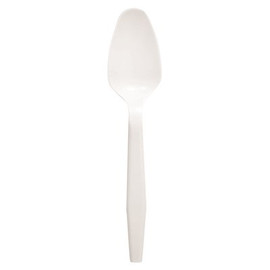 NUTRI-BON DISTRIBUTION CO., INC. Medium Weight White Polypropylene Spoon (1000 per case)