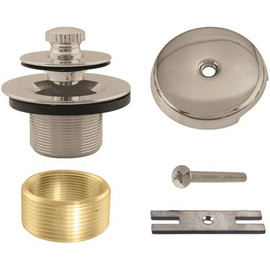 Westbrass 3-1/8 in. NPSM Twist and Close Universal Tub Trim with 1-Hole Faceplate in Satin Nickel Westbrass 3-1/8 in. NPSM Twist and Close Universal Tub Trim with 1-Hole Faceplate in Satin Nickel