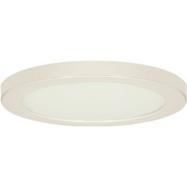 Satco 13 in. 25-Watt White Integrated LED Flush Mount