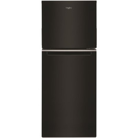 Whirlpool 24 in. 11.6 cu. ft. Top Freezer Refrigerator in Black, Counter Depth