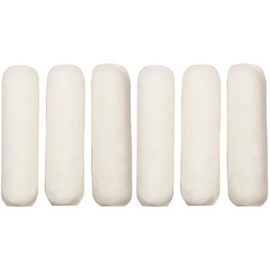 9 in. x 1/2 in. Shed Resistant White Woven Paint Roller Cover (6-Pack)