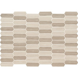 MSI Silva Oak Picket 9.84 in. x 14.13 in. Glossy Glass Mesh-Mounted Mosaic Tile (14.55 sq. ft./Case)