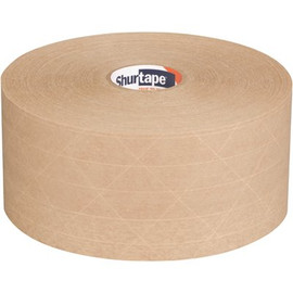 Shurtape WP 100 5 mils 70 mm x 138 m (2.75 in. x 150 yds.) Water Activated Paper Tape, Natural (1-Case) (10-Rolls)