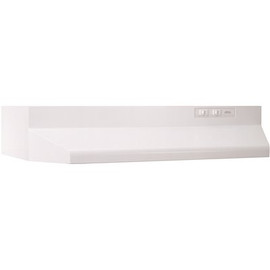 Broan-NuTone BUEZ0 36 in. 210 Max Blower CFM Ducted Under-Cabinet Range Hood with Light and Easy Install System in White