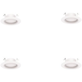 EcoSmart ECS 4 in. 2700K Integrated LED Recessed Trim (4-Pack)