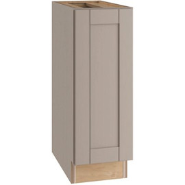 Veiled Gray Shaker Assembled Plywood Base Kitchen Cabinet with Soft Close 9 in. x 34.5 in. x 24 in.