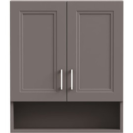 MagickWoods Marlow 24 in. W Toilet Topper in Gray Slate