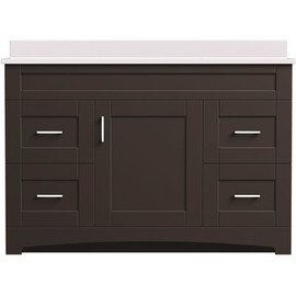 MagickWoods Brixton 48 in. W x 18 in. D Bath Vanity Cabinet in Dark Chestnut