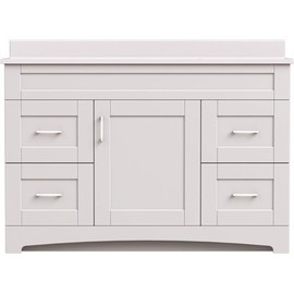 MagickWoods Brixton 48 in. W x 21 in. D Bath Vanity Cabinet in Vanilla White