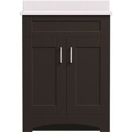 MagickWoods Brixton 24 in. W x 21 in. D Bath Vanity Cabinet in Dark Chestnut