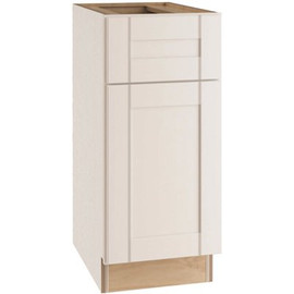 Vesper White Shaker Assembled Plywood Base Kitchen Cabinet with Soft Close 12 in. x 34.5 in. x 24 in.