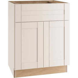 Vesper White Plywood Shaker Stock Assembled Base Kitchen Cabinet with Soft Close (27 in. x 34.5 in. x 24 in.)