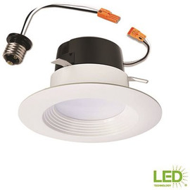 Halo LT 4 in. 3000K Soft White Color Temperature Integrated LED Recessed Retrofit Ceiling Light Trim, Title 20 Compliant