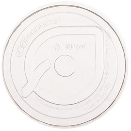 BLUESTRIPE Flat Lid For 9 oz. to 24 oz. Recycled Content Cups, Clear (1000 per Case)