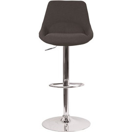 Carnegy Avenue 44.5 in. Black Fabric Adjustable Bar Stool Carnegy Avenue 44.5 in. Black Fabric Adjustable Bar Stool