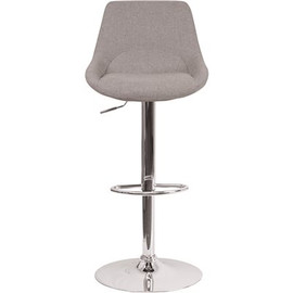 Carnegy Avenue 44.5 in. Gray Fabric Adjustable Bar Stool Carnegy Avenue 44.5 in. Gray Fabric Adjustable Bar Stool