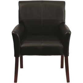 Flash Furniture Black Leather Side Chair