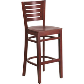 Carnegy Avenue 29.25 in. Mahogany Wood Seat/Mahogany Wood Frame Bar Stool Carnegy Avenue 29.25 in. Mahogany Wood Seat/Mahogany Wood Frame Bar Stool