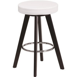 Carnegy Avenue 24.25 in. White Bar Stool