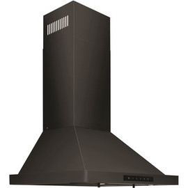 ZLINE Kitchen and Bath 24" Convertible Vent Wall Mount Range Hood in Black Stainless Steel (BSKBN-24)