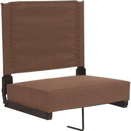 Carnegy Avenue Brown Metal Folding Lawn Chair