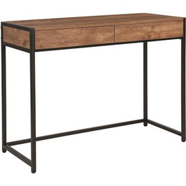 Carnegy Avenue 39.5 in. Rectangular Rustic 2 Drawer Writing Desks with Built-In Storage