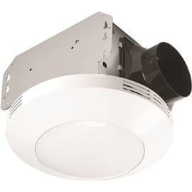 HOMEWERKS 80 CFM Light & Fit Ceiling Mount Bathroom Exhaust Fan with LED Light