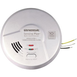 Combination 3-in-1 Hardwired Smoke, Fire and CO Alarm Detector 10-Year Sealed Battery Backup, Multi-Criteria Detection