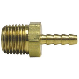 Everbilt 1/4 in. x 3/8 in. Brass Barb x MIP Adapter (10-Pack)