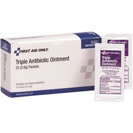 First Aid Only 0.5 g Triple Antibiotic Ointment Packets (25 per Box)