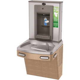 OASIS Combo - Barrier Free Versa Cooler II Non-Refrigerated Drinking Fountain with Bottle Filler in Sandstone