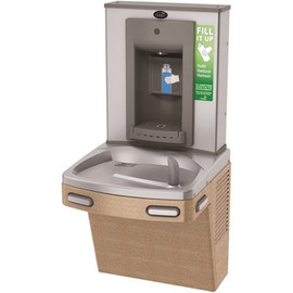OASIS Combo - Barrier Free Versa Cooler II Refrigerated Drinking Fountain with Bottle Filler in Sandstone