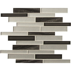 MSI Rocklin Interlocking 11.81 in. x 12.05 in. Mixed Glass Patterned Look Wall Tile (10 sq. ft./Case)