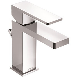 Symmons Duro Single Hole Single-Handle Bathroom Faucet with Deck Plate in Polished Chrome