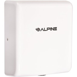 Alpine Industries Willow Commercial White Brushed Stainless Stell High Speed Automatic Electric Hand Dryer