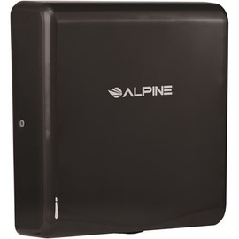 Alpine Industries Willow Commercial Black Brushed Stainless Steel High Speed Automatic Electric Hand Dryer