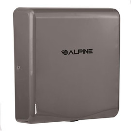 Alpine Industries Willow Commercial Gray Brushed Stainless Steel High Speed Automatic Electric Hand Dryer