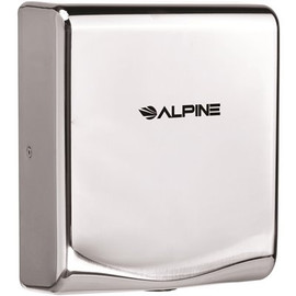 Alpine Industries Willow Commercial Chrome Brushed Stainless Steel High Speed Automatic Electric Hand Dryer