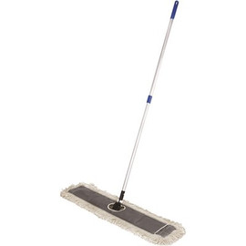 Alpine Industries 36 in. Cotton Dust Mop Set with Telescopic Handle