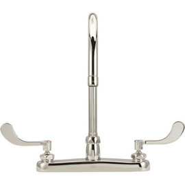 Zurn 2-Handle Kitchen Sink Utility Faucet with 8 in. Gooseneck in Chrome