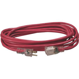 Southwire 25 ft. 14/3 SJTW Heavy-Duty 15 Amp General Purpose Extension Cord with Lighted End