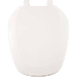 CENTOCO Eljer Emblem Round Closed Square Front Toilet Seat in White
