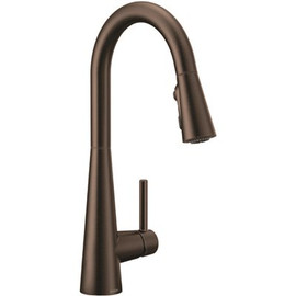 MOEN Sleek Single Handle Pull Down Sprayer Kitchen Faucet with Reflex and Power Clean in Oil-Rubbed Bronze