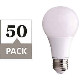 Simply Conserve 60-Watt Equivalent A19 Dimmable LED Light Bulb, 5000K Daylight, 50-pack