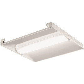 Contractor Select BLC 2 ft. x 2 ft. 34 -Watt Equivalent Integrated LED White 3300 Lumens Curved Center Basket Troffer