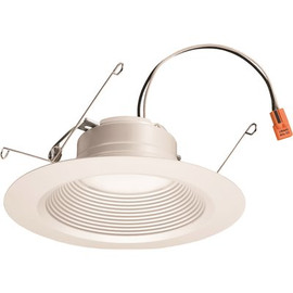 Lithonia Lighting Contractor Select E 5 in./6 in. 3000K 835 Lumens Soft White Integrated LED Recessed Retrofit Smooth Trim