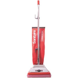 Sanitaire Tradition 12 in. Bagless, Corded, Standard Filtration, Carpet, Red Commercial Upright Vacuum Cleaner