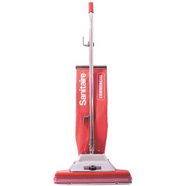 Sanitaire Tradition 16 in. Bagless Corded Standard Filtration Carpet Red Commercial Upright Vacuum Cleaner