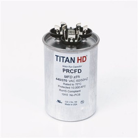 TITAN HD 25+3 MFD 440/370-Volt Round Run Capacitor